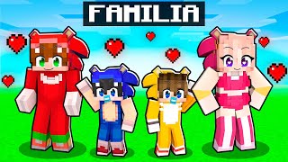 Adopté una FAMILIA SONIC en Minecraft [upl. by Verne]