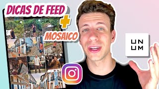 Como ORGANIZAR o feed do INSTAGRAM com o UNUM  App para fazer MOSAICOS e HISTÓRIAS [upl. by Awhsoj]