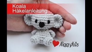 NiggyArts  Koala Häkelanleitung [upl. by Ynittirb]