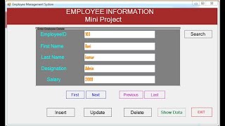 VBNET  Create a Mini Project with Access Database  Part1 [upl. by Janessa97]