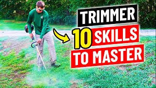 How to Use a String Trimmer  10 Skills to Master [upl. by Analak]