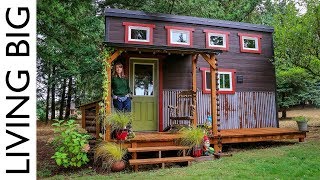 Man Living in a 10x10 Tiny House amp Homesteading in the City [upl. by Nuhsar]