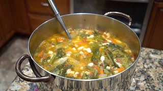 Italian Grandma Makes Minestrone Soup [upl. by Nalloh]