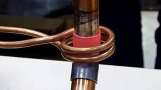 Induction Brazing of Copper Pipes [upl. by Aremaj]