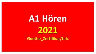 Start Deutsch A1 Hören modellsatz 2021 mit Lösungen  Sample paper  Vid  13 [upl. by Acceb]