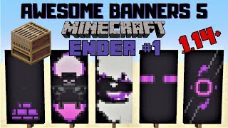 ✔ 5 AWESOME MINECRAFT BANNER DESIGNS WITH TUTORIAL 5 LOOM [upl. by Eenhpad439]