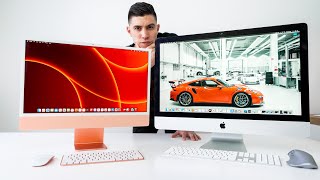 24quot vs 27quot iMac  REVIEW  Is It Worth The Upgrade [upl. by Yenettirb]