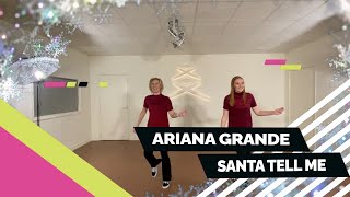 Ariana Grande  Santa Tell Me  Christmas Choreo  Easy to follow dance  Choreography [upl. by Aratak]