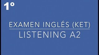 Listening A2  1º TEST  English Listening A1 [upl. by Keppel364]