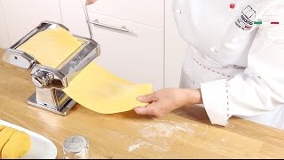 Homemade fresh pasta with Marcato Atlas 150 Classic  Video tutorial [upl. by Ahsiki]