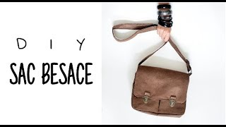 COUDRE UN SAC BESACE  PATRON GRATUIT [upl. by Eila]