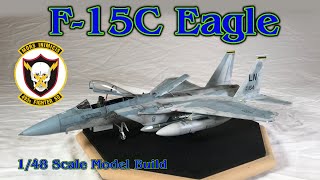 Building the Tamiya 148th Scale F15C quotEaglequot Fighter Jet [upl. by Llehsal]