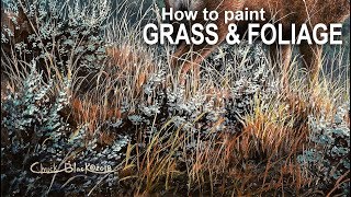 My Favorite Way to Paint GRASS amp FOLIAGE [upl. by Ileana936]