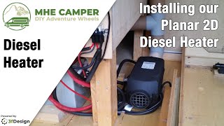 Sprinter L4H3 Campervan Conversion  E13  Planar 2D Diesel Heater Install and Demonstration [upl. by Ardet]