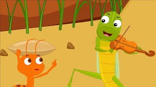 The Ant and the Grasshopper  Nursery Rhymes amp Kids Songs  Super Toddlers [upl. by Brady522]