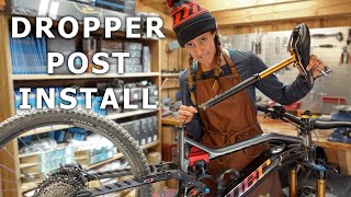 How to install a dropper post  Syd Fixes Bikes [upl. by Irreg]