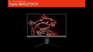 How to install MSI monitor drivers MAG272CR [upl. by Ahaelam]