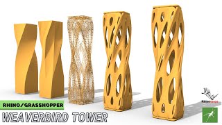 Grasshopper Tutorial weaverbird TOWER DESIGN [upl. by Zevahc]