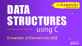 Insertion of Element into BST  Binary Search Tree  Data Structures using C [upl. by Ula]