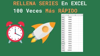 🚀 Como RELLENAR SERIES de forma RÁPIDA en EXCEL [upl. by Avenej224]