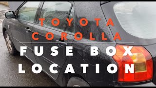 Toyota Corolla Fuse Box Locations [upl. by Paapanen]