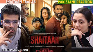 Pakistani Couple Reacts To Shaitaan Trailer  Ajay Devgn  R Madhavan  Jyotika [upl. by Naanac]