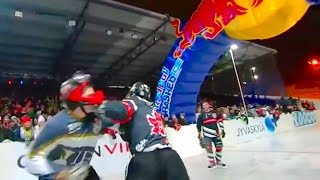 Red Bull Crashed Ice  first ever Fight full race [upl. by Enohsal]