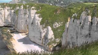 Etretat Falaises Seine Maritime Normandy France [upl. by Durkin]