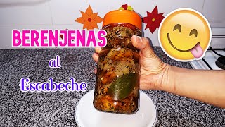 BERENJENAS AL ESCABECHE  Fácil y Rápido LA MEJOR CONSERVA [upl. by Enileve]