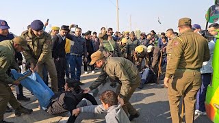 Tawi Bridge Blocked by Jammu University Students [upl. by Mirabel]