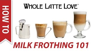 Milk Frothing for Beginners [upl. by Hoem708]