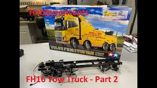 Tamiya 114 Volvo FH16 Tow Truck Build  Part 2 Chassis [upl. by Popper410]