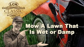 How To Mow A Lawn That Is Wet or Damp [upl. by Yancy473]