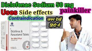 Diclofenac Sodium Tablet UsesSide effectcontraindicationIN HINDIstudywithhussain [upl. by Kcirdderf]