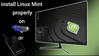 The best way to install Linux Mint 20 on any kind of external hard drive full tutorial 2021 [upl. by Florio]