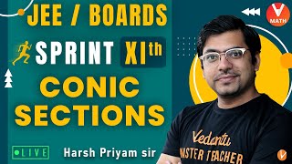 Conic Sections  Class 11  Sprint XI  JEEBoards  Harsh Priyam Sir  Vedantu Math [upl. by Atinuaj800]