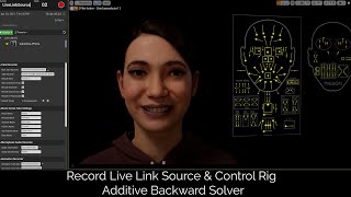 UE Take Recorder Live Link Source amp Control Rig Backward Additive Solver [upl. by Ahsoik]