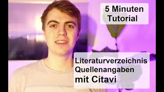 CITAVI Literaturverzeichnis und Quellenangaben erstellen  Schnell amp Sauber in 5 Minuten [upl. by Taber]