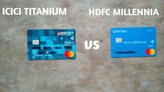 Hdfc millennia debit card vs icici platinum card offer comparison [upl. by Marchall]