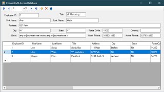 VBNET Tutorial  How to Connect Access Database to VBNET  FoxLearn [upl. by Aloap203]