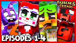 EPISODES 14 COMPILATION  Fazbear and Friends FNAF Series [upl. by Kneeland]