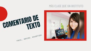 Cómo hacer un COMENTARIO DE TEXTO  TRUCOS [upl. by Estren]