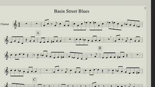 5Basin Street Blues  Clarinet Lesson [upl. by Oretna]