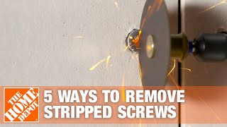 5 Easy Ways to Remove Stripped Screws  The Home Depot [upl. by Hazrit]