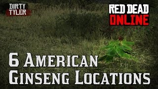 5 American Ginseng Locations Red Dead Online Beta RDR2 [upl. by Ainsworth]