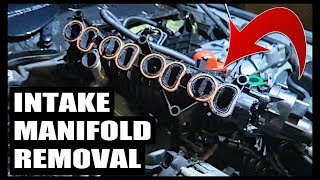 How To Remove BMW N47  N57 Intake Manifold [upl. by Klenk586]