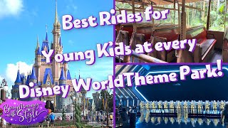 Top 4 RIDES for Young Kids in Every Disney World Theme Park amp Tips HOW to Ride Them [upl. by Witcher]