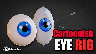 Simplified cartoon eye rig in Blender [upl. by Lubin]