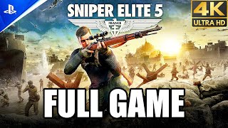 Sniper Elite 5  Full Game Gameplay Playthrough Longplay PS5 4K [upl. by Smeaj256]