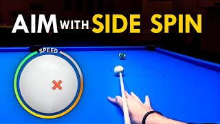 Pool Lesson  How to Aim With Side Spin [upl. by Yasnil500]